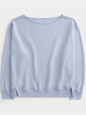 Hollister Oversized Off-The-Shoulder Fleece Sweatshirt XS